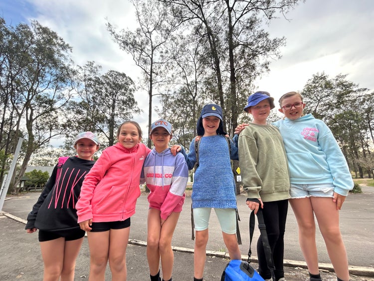 Students preparing to go on camp