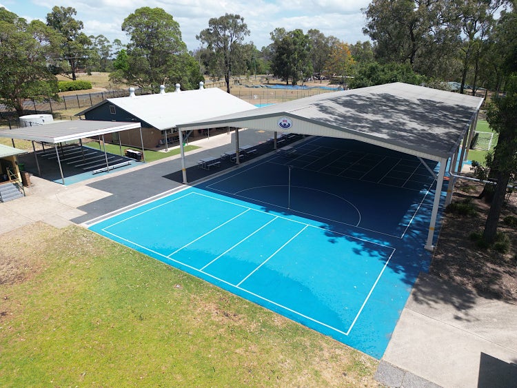 Aerial shot of the COLA area