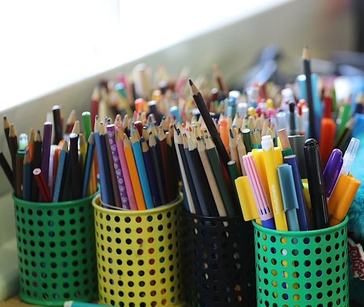 Photo of coloured pencils